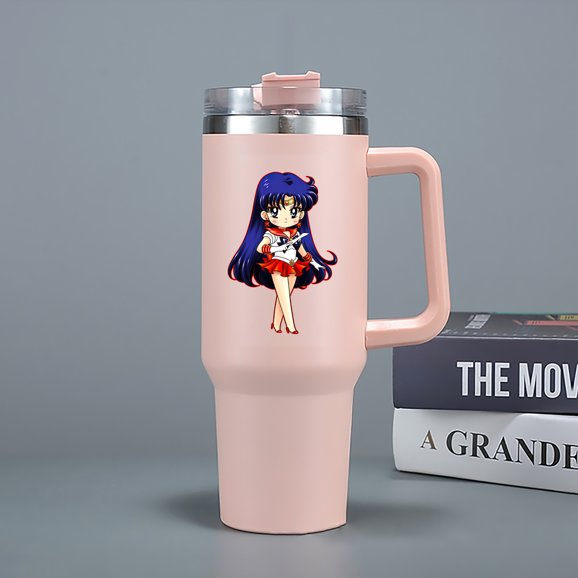 （画像用） 美少女戦士セーラームーン 火野レイ ひの レイ Sailor Moon Hino Rei （セーラーマーズ,Sailor Mars） 1200mL車用タンブラー（カラープリント）